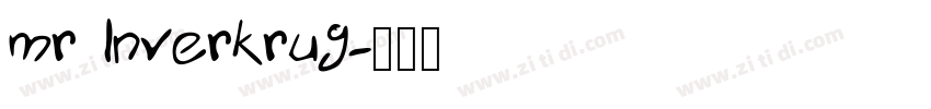 mr Inverkrug字体转换